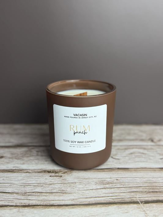 Rum Punch Soy Wax Candle – Hand-Poured, Tropical-Inspired, Giftable VACASIN